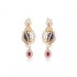 Beautifully Crafted Diamond Pendant Set with Matching Earrings in 18k gold with Certified Diamonds - PD1428P